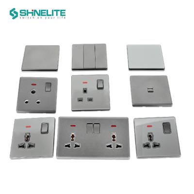 China Factory Price Plastic Acrylic Painting Plastic Super Thin Plate 4 Strip Wall Switch With 15 Years Guarantee for sale