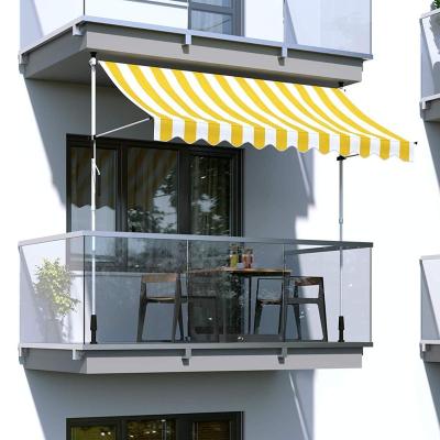 China Manual Door Balcony Awning - Patio Sling Tent Gazebo Awning Complete with Fittings and Winder Handle (2.5 x 1.2m, Mult for sale