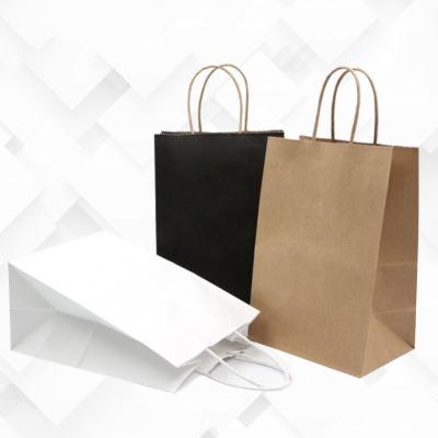 China Recyclable Recycling Custom Logo Printed Paper Tote Shopping Bag With Handle for sale