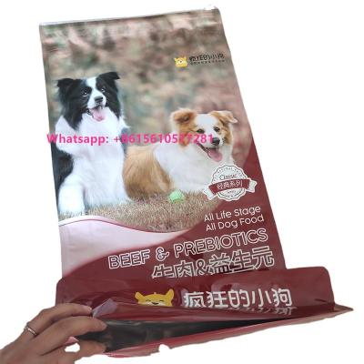 China Recyclable Stand Up Pet Food Bag Cat Litter Spout Bags With Handle for sale