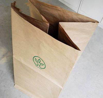 China Custom Yard Poo Household Products Lawn Garden Waste Paper Collapsible Waste Paper Bag Foil Bag for sale