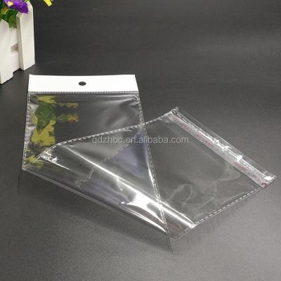 China Recyclable Custom Transparent PVC Hair Extension Plastic Packaging Pouch Bags for sale