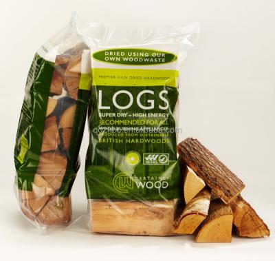 China Custom Printed PE Grocery Flat Bag Firewood Poly Inflammation Bag for sale