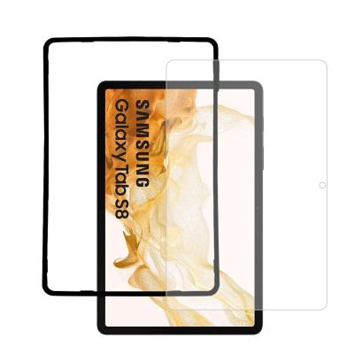 China Jmswireless Tablet 2 3 Packs Easy Install Tray Alignment Tool 2.5D Screen Protector Saver Film Tempered Glass For Samsung Galaxy Tab S8 for sale