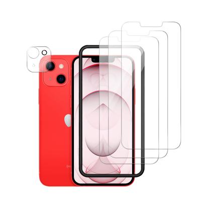 China Cell Phone 2.5D HD Clear Tempered Glass Film Screen Protector Saver For iPhone 13 Pro 6.7 Inch 2021 Max Release With Install Tray for sale