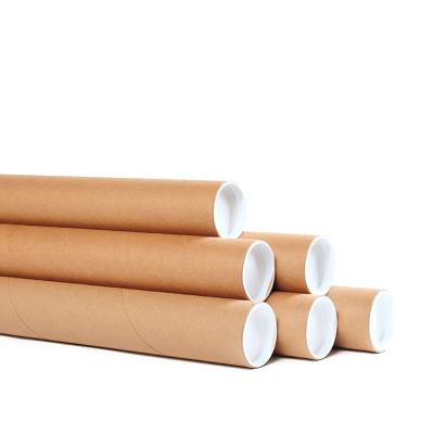 China 30cm 40cm 50cm paper tube kraft paper tube caps paper tube poster for mailing zu verkaufen