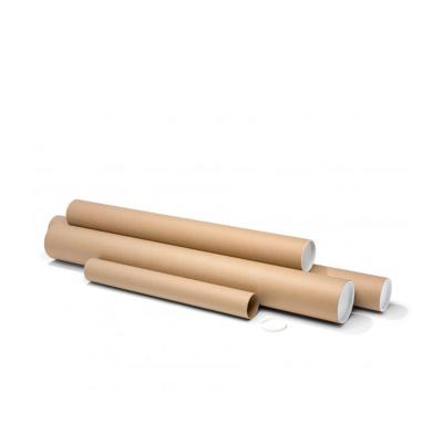 China 15cm 20cm 30cm Paper Mailing Tube Screw Cap Tube Postal Paper Poster Paper Tube for sale