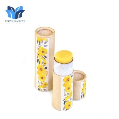 China recyclable kraft paper push up lipstick packaging cardboard tube packaging eco friendly cosmetic recycled packaging for sale