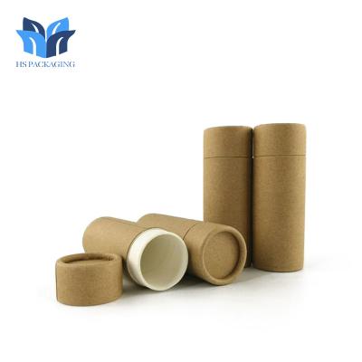 China eco friendly custom tube round recycled paper tube lipstick packaging deodorant stick container 75 g for sale