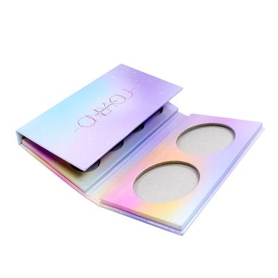 China Empty Custom Coated Paper Eyeshadow Palette Private Label Make Up Palette With 9 Colors for sale