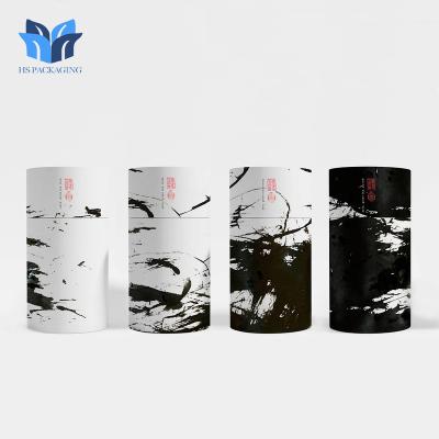 China Custom Printed Paper Tube Box Tea Packaging Box Cylinder Packaging Box Manufacturer for sale