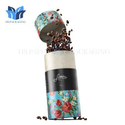 Cina Kraft food grade paper biodegradable recycle coffee packaging cylinder coffee tube in vendita