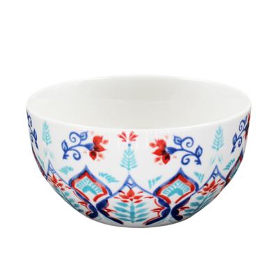 China Viable Custom Logo Ceramic Noodle Cereal Bowls Porcelain Bowls for sale