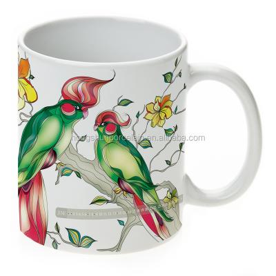 China 13 years factory supply viable 11 oz super white empty sublimation christmas mug from china for sale