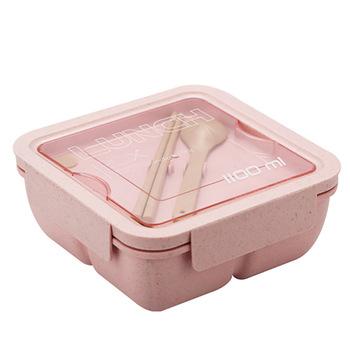 China Sustainable Selling Degradable Square Bento Eco Friendly Portable Lunch Box for sale