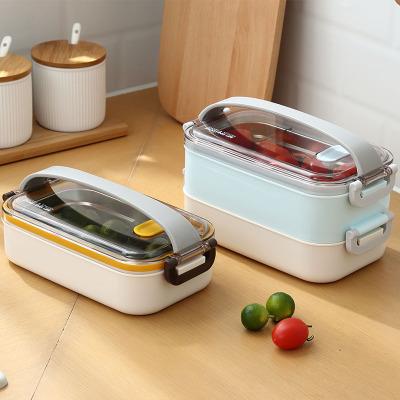 China Viable China Insulated Lunch Box Kids Portable Stainless Steel Student Bento Food Box Thermal With Handle for sale