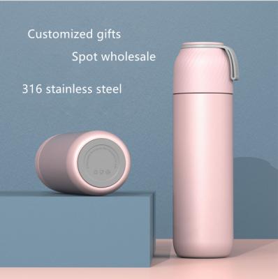 China Fashionable And Simple Stocked Water Cup Vacuum Flask 304 Stainless Steel Water Bottle Can Be Customiz for sale