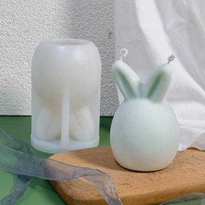 China Factory direct viable cute rabbit wholesale price unique candle molds for candle making for sale