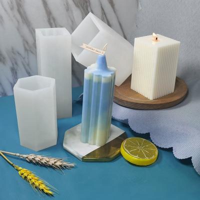 China Viable Customized Wholesale Price Polygons Mold Silicone Candle Molds In Bulk for sale