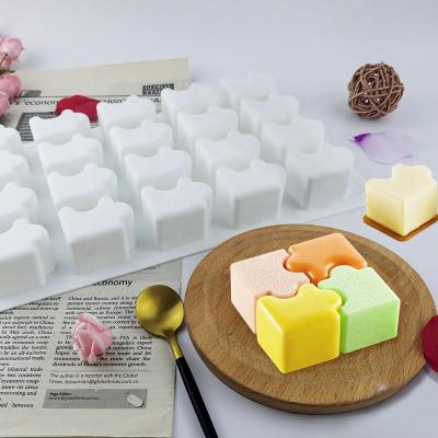 China New Style DIY Factory Price Viable Homemade Soap Puzzle Silicone Mold In Bulk for sale