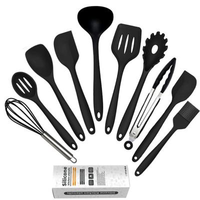 China Sustainable Amazon 11pcs Cookware Spatula Sets Custom Silicone Kitchenware Set for sale