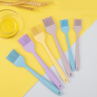 China Easily Cleaned Custom Heat Resistant BBQ Grill Baking Silicone Basting Pastry Brush BPA Free Oil Brush For Kitchen for sale