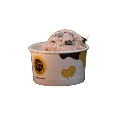 China Custom Printed Food Grade Disposable 4oz 8oz 12oz 16oz 32oz Disposable Ice Cream Container Ice Cream Paper Gelato Cups With Lid for sale