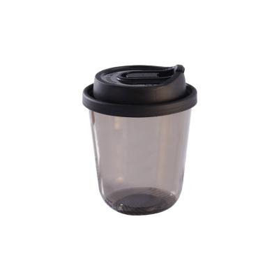 China Milk Tea Coffee 360ml Black Plastic Cup Disposable Transparent Cup Customized Drink Disposable Takeout Cup for sale