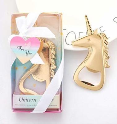 China Sustainable Gifts Kitchen Bar Tools Flat Gifts Beer Unicorn Bottle Opener for sale