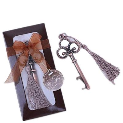 China Baby Shower Return Gifts Souvenirs Factory Gift Vintage Fake Key High Quality Bottle Opener for sale