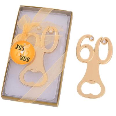 China Wedding Party Favors Bottle Opener For Guest Wedding Party Favors Bottle Opener For Guests, 60th Anniversary Wedding, 60th Anniversary Gift Bottle Opener Gift for sale