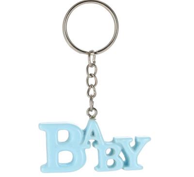 China Baby Showers Baby Letter Shower Favors Keychains For Party Decoration for sale