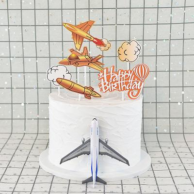 China Birthday Party Wedding Airplane Cake Topper for Birthdays and Parties for sale