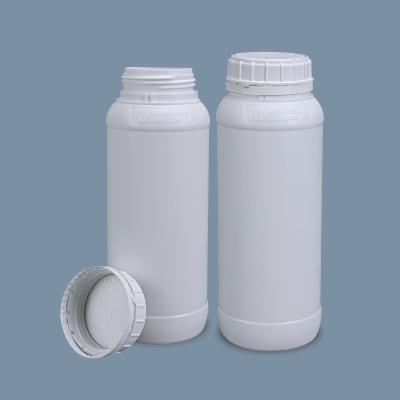 China 1000ML Round Pill Bottles Recyclable Fluorinated Plastic Bottles Reagent Grade for sale