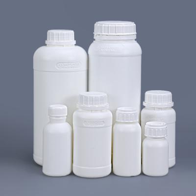 China 1000ml Fluorinated HDPE Bottles With Screw Cap HDPE Collar Material for Logo Printing for sale