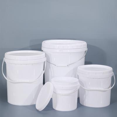 China General Packaging 5L Food Grade PP Storage Container Plastic Bucket With Screw Lid Handle for sale