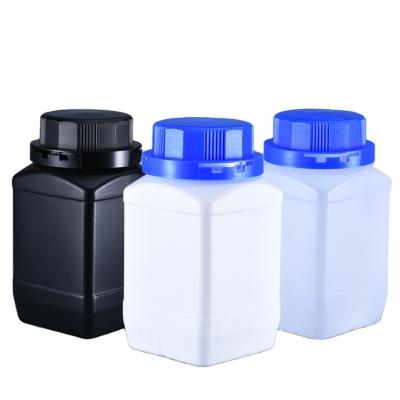 China White Translucent Black Science Lab Bottles Wide Mouth Plastic Bottles For Reagents Liquids for sale