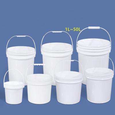 China Transparent PP Plastic Water Bucket With Lid For Food Container With Durable Material for sale