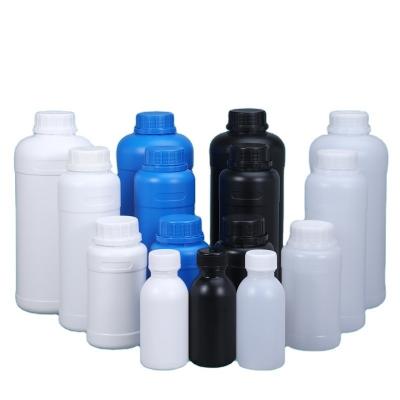 China 500ml Lightproof Sample Black Plastic Bottles For Medicine Food Flavor Additives for sale