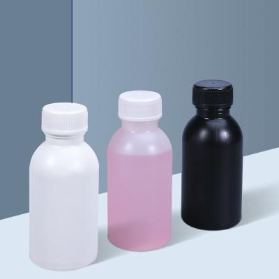 China Small Mouth Plastic HDPE High Density Polyethylene Bottles For Syrup Packaging for sale