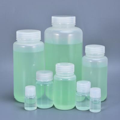 China Laboratory Round Reagent Polypropylene Plastic Bottles Transparent Narrow Mouth for sale