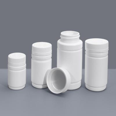 China 100ml HDPE Empty Pill Medical Plastic Bottles with Child Proof Lid and Screen Printing for sale