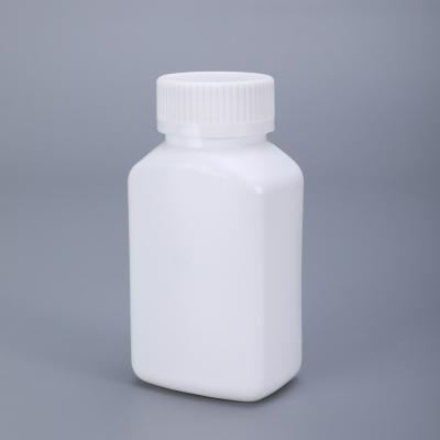 China 170ml Capacity HDPE Canister Biodegradable Square Pharmaceutical Bottle for Pill for sale