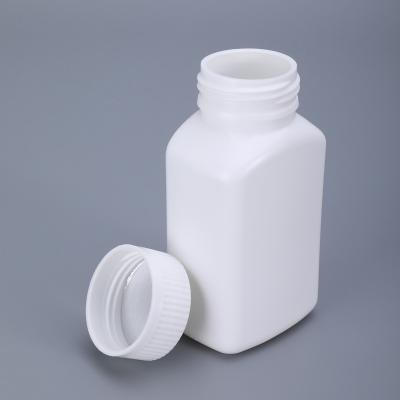 China 170ml Square Canister for Medical Pills HDPE Material Thicken Plastic Screen Printing for sale