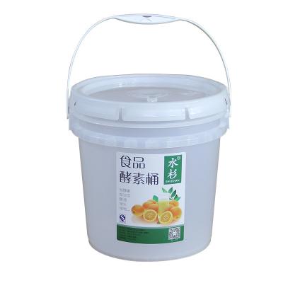 China Food Grade PP Plastic 5 Gallon White Bucket Food Storage Pails 10L 20L for sale