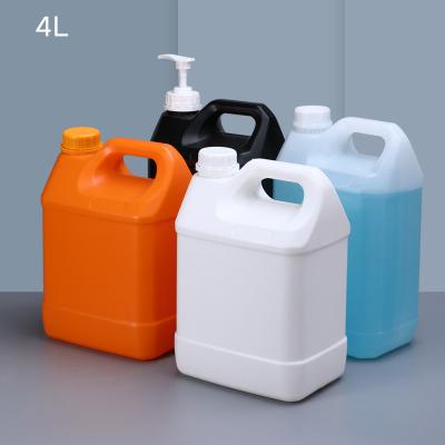 China 4L Square Plastic Jerry Can with Screw Lid Resistant to Harsh Conditions for sale