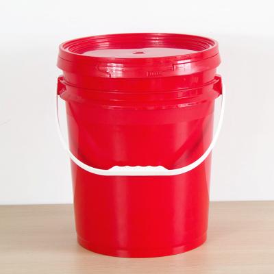 China Packaging Container 1-50L Capacity Customized Logo Plastic Round Bucket Pail for Food for sale