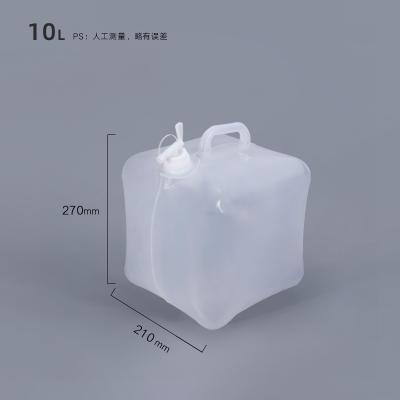 China 10L 20L 25l LDPE Portable Water collapsible Jerry Can With Handle And Faucet for sale