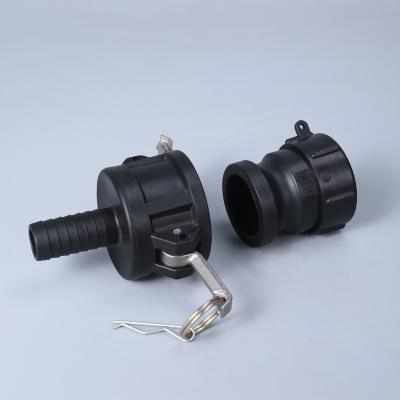 China 1Inch 1.5 2 Inch Plastic Camlock Quick Connector for IBC Tank Valve Fitting Adapter for sale