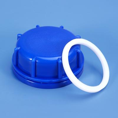 China 2022 Plastic Lid 53mm Blue Screw Cap Lid For 5L Jerry can Customized Logo Acceptable for sale